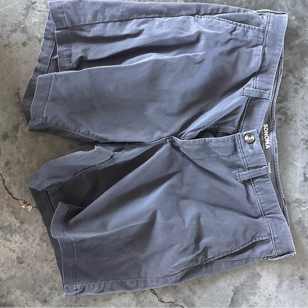 Sonoma Men's Charcoal Flat Front Shorts